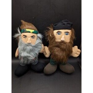 2013 A&E Duck Dynasty 8" Phil Robertson & TALKING Jase Plush Stuffed Figures